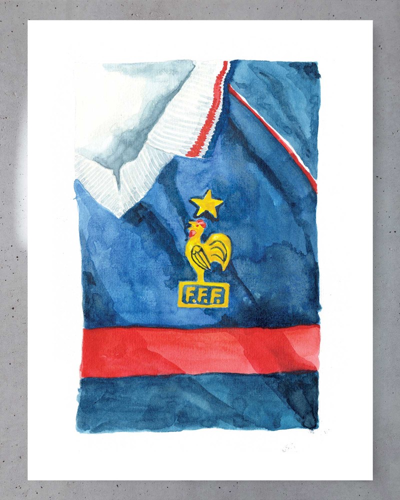 Affiche FFF - Maillot 1998