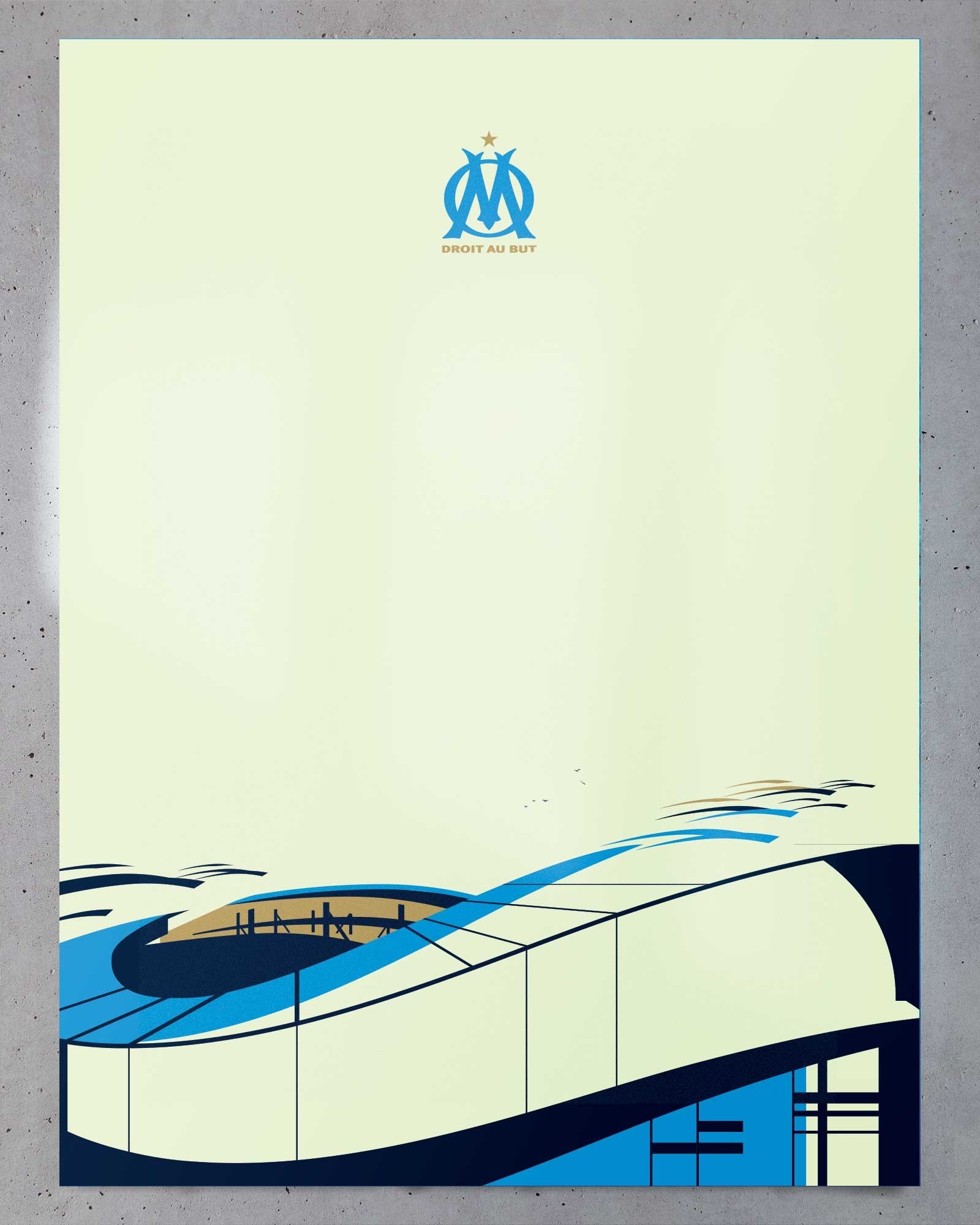 Affiche OM - Orange Vélodrome