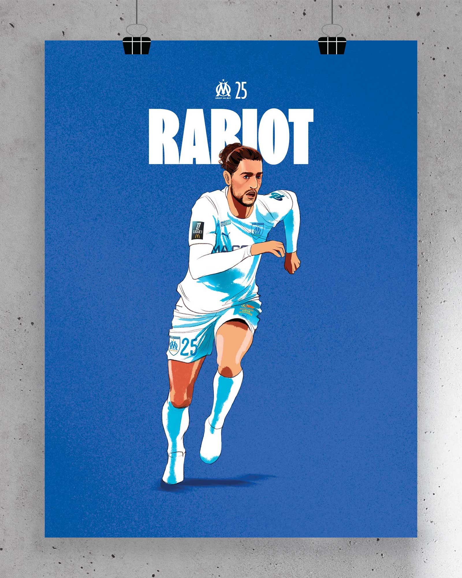 Affiche Rabiot - Joueurs OM...