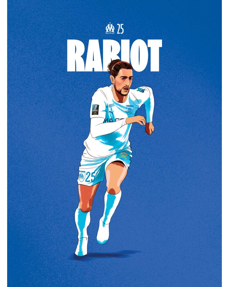 Affiche Rabiot - Joueurs OM 2024/25