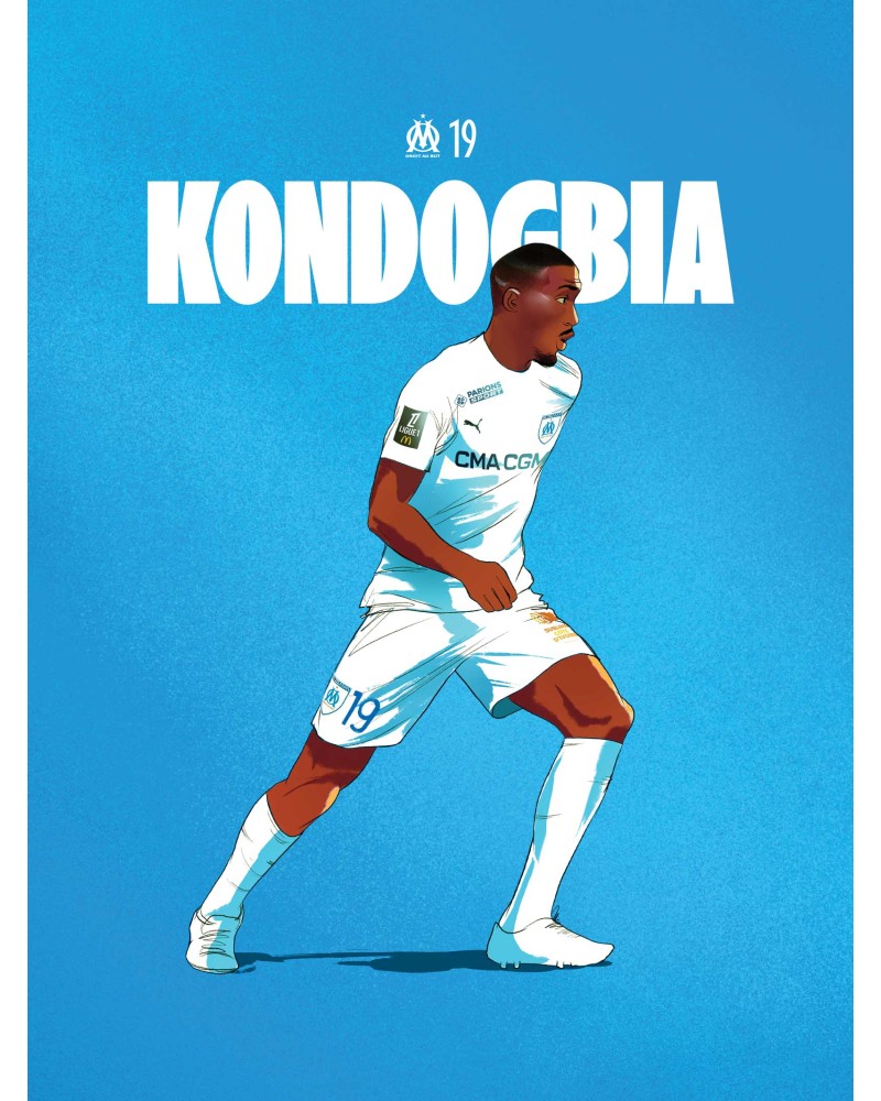 Affiche Kondogbia - Joueurs OM 2024/25