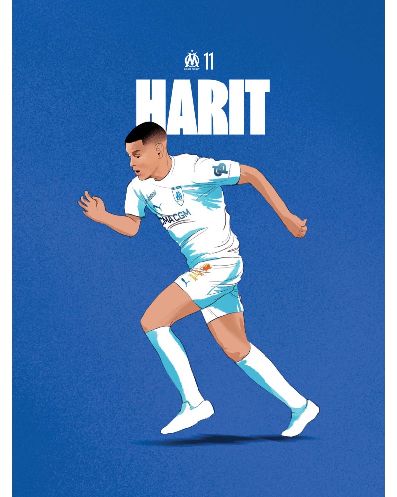 Affiche Harit - Joueurs OM 2024/25