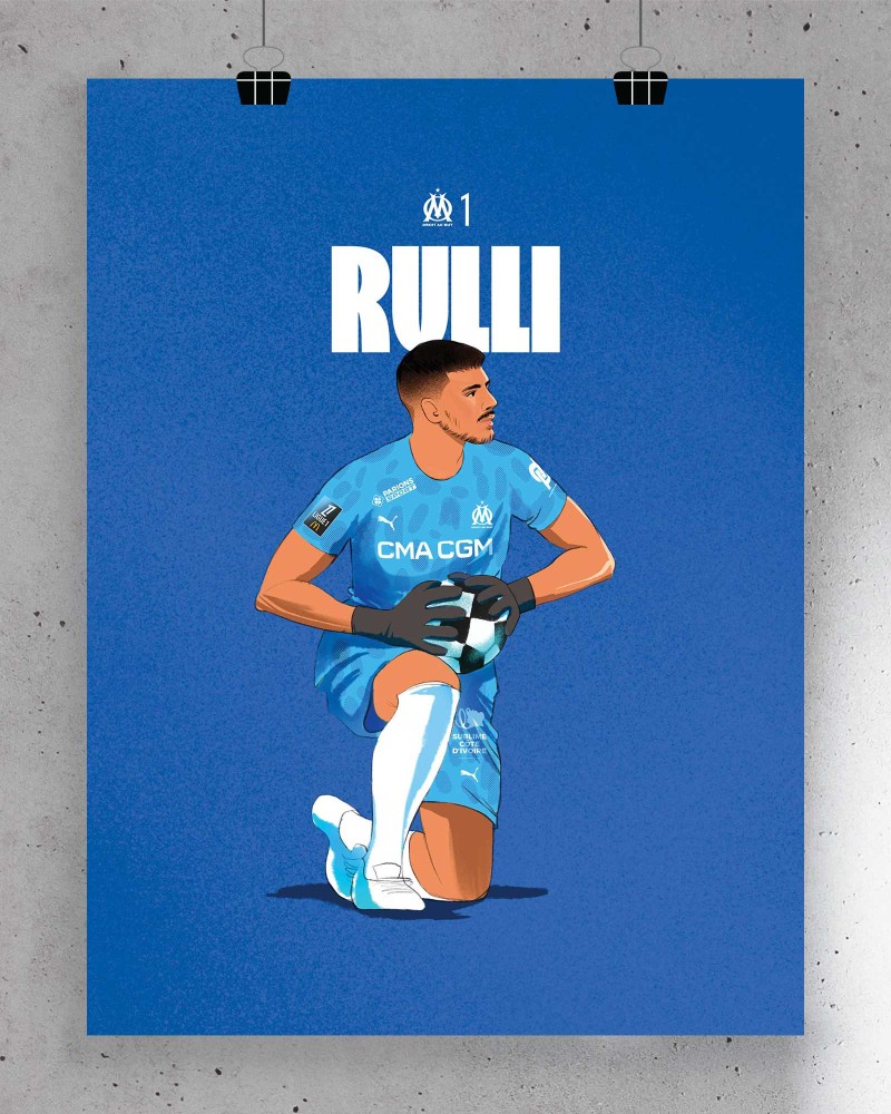 Affiche Rulli - Joueurs OM 2024/25