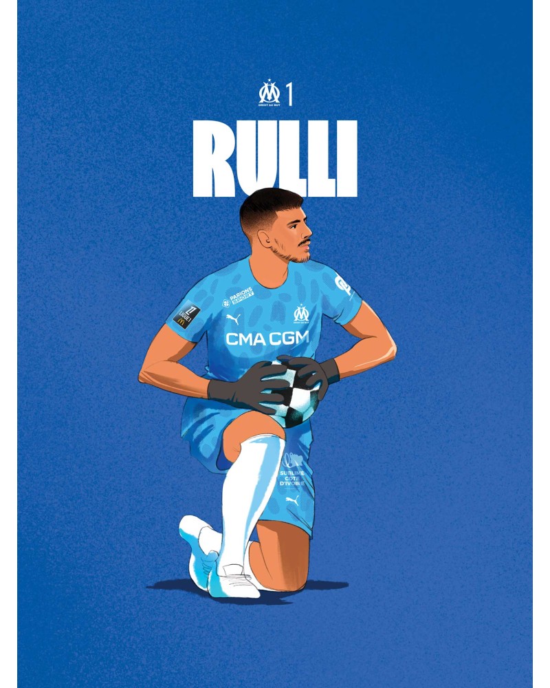 Affiche Rulli - Joueurs OM 2024/25