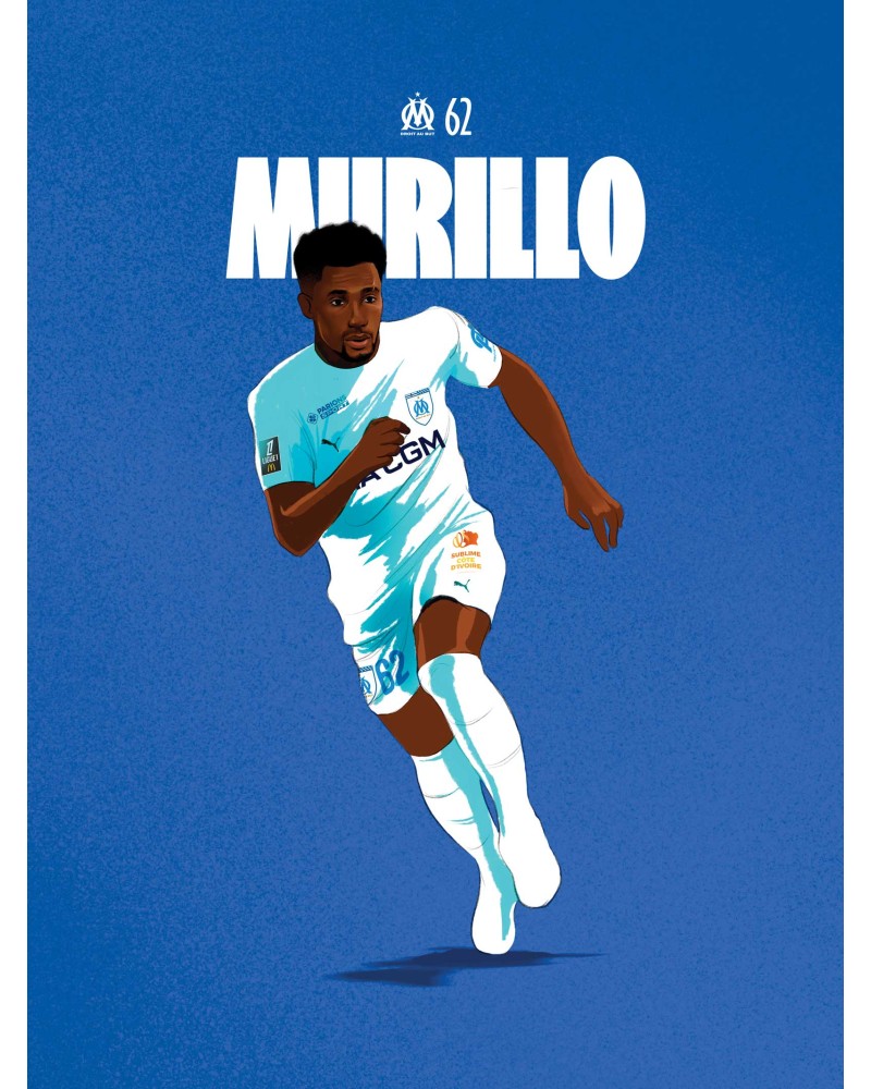 Affiche Murillo - Joueurs OM 2024/25