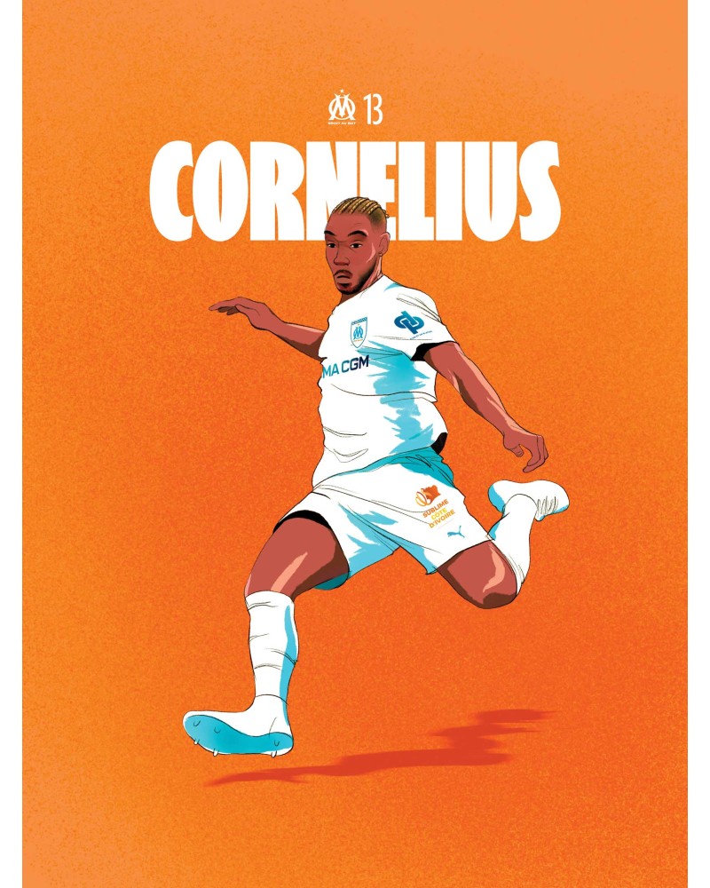 Affiche Cornelius - Joueurs OM 2024/25