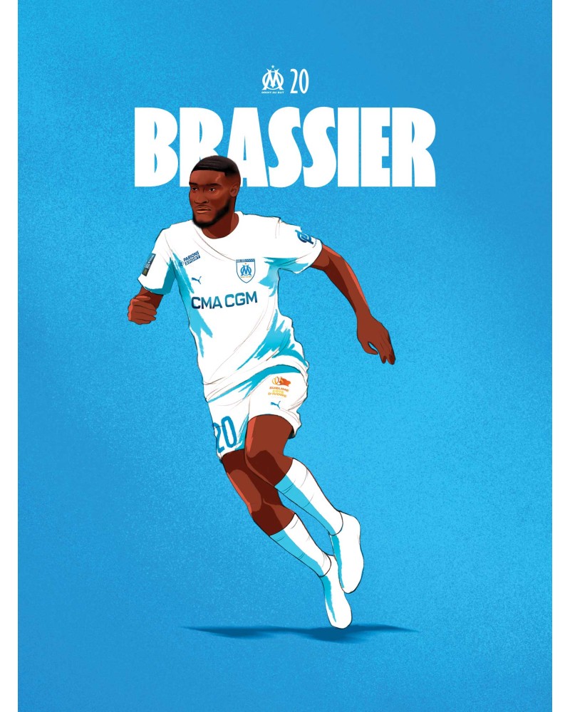 Affiche Brassier - Joueurs OM 2024/25