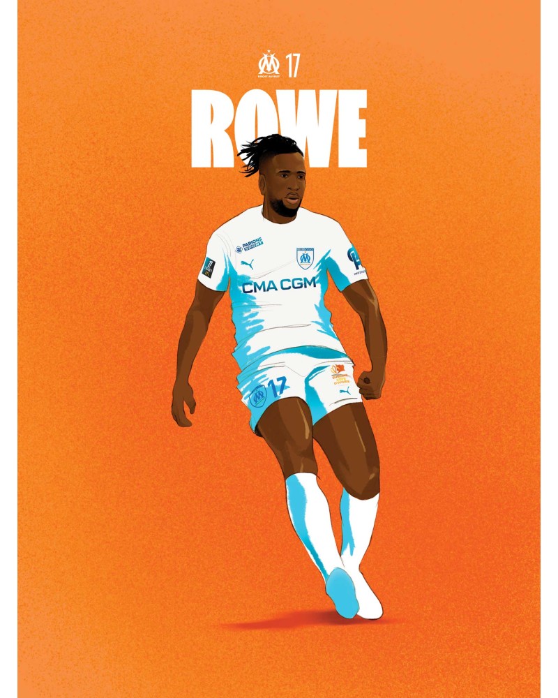 Affiche Rowe - Joueurs OM 2024/25