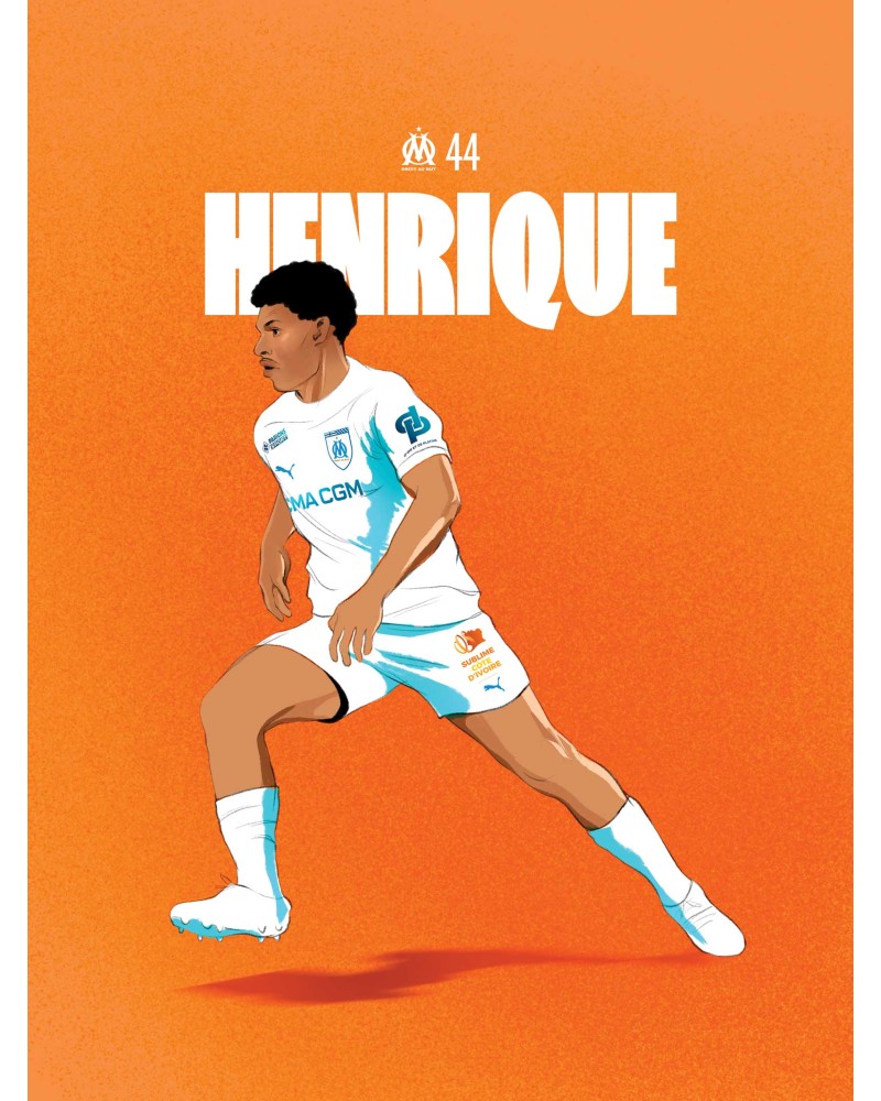 Affiche Henrique - Joueurs OM 2024/25