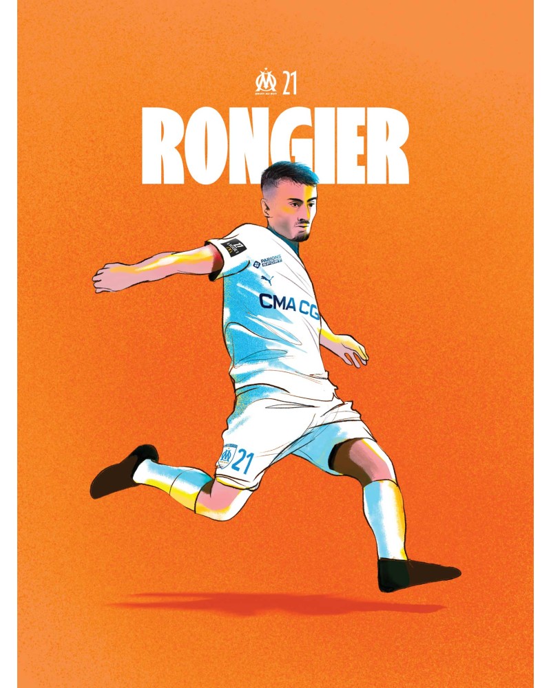 Affiche Rongier - Joueurs OM 2024/25