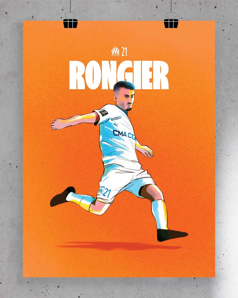 Affiche Rongier - Joueurs OM 2024/25