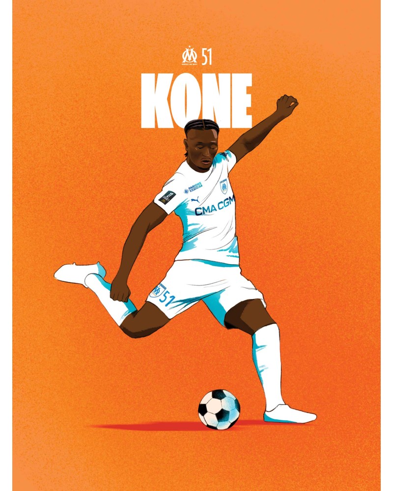 Affiche Kone - Joueurs OM 2024/25